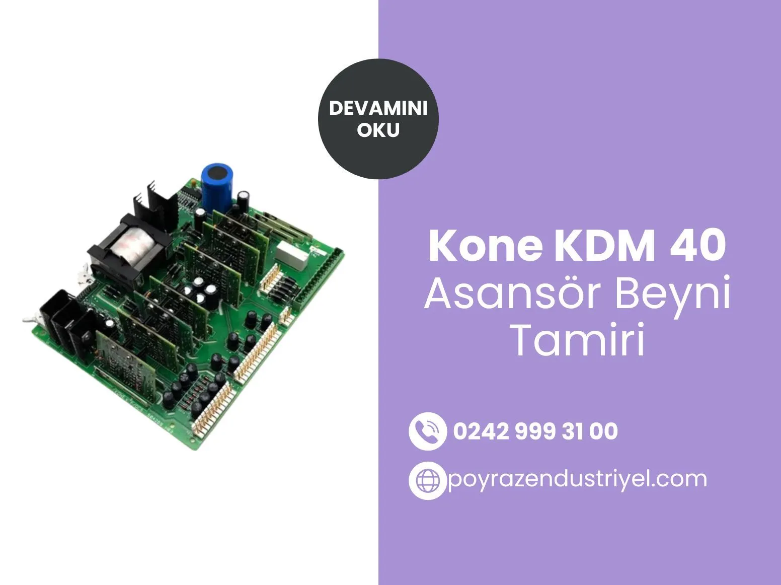 Kone Kdm 40 Asansör Beyni Tamiri